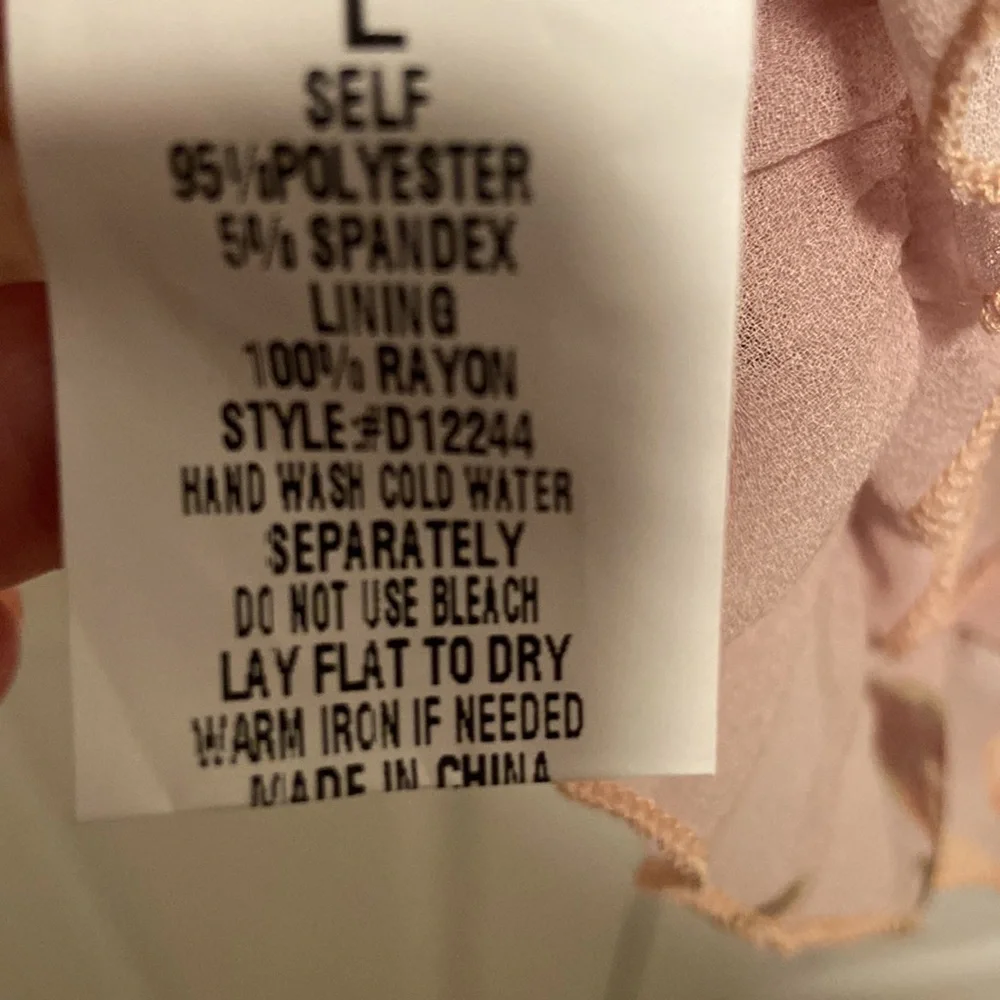 Blue B- Romantic tiered floral dress in soft pink - Picture 7 of 7